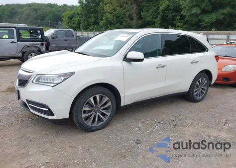 2016 Acura Mdx Technology Acurawatch Plus Packages/Technology Package из США, поврежденный, VIN 5FRYD4H42GB038572